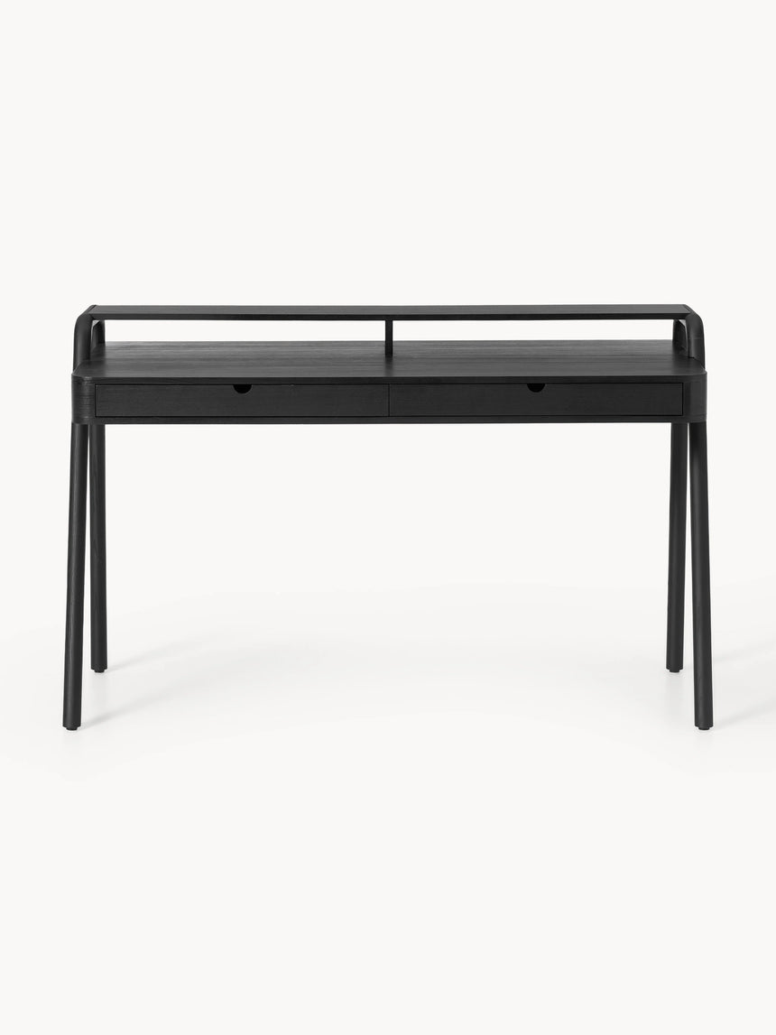 Adel Çekmeceli Ahşap Çalışma Masası Siyah
