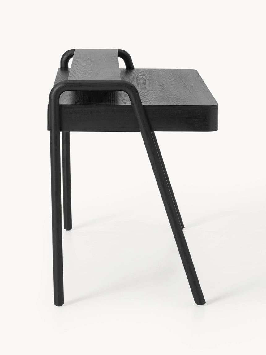 Adel Çekmeceli Ahşap Çalışma Masası Siyah