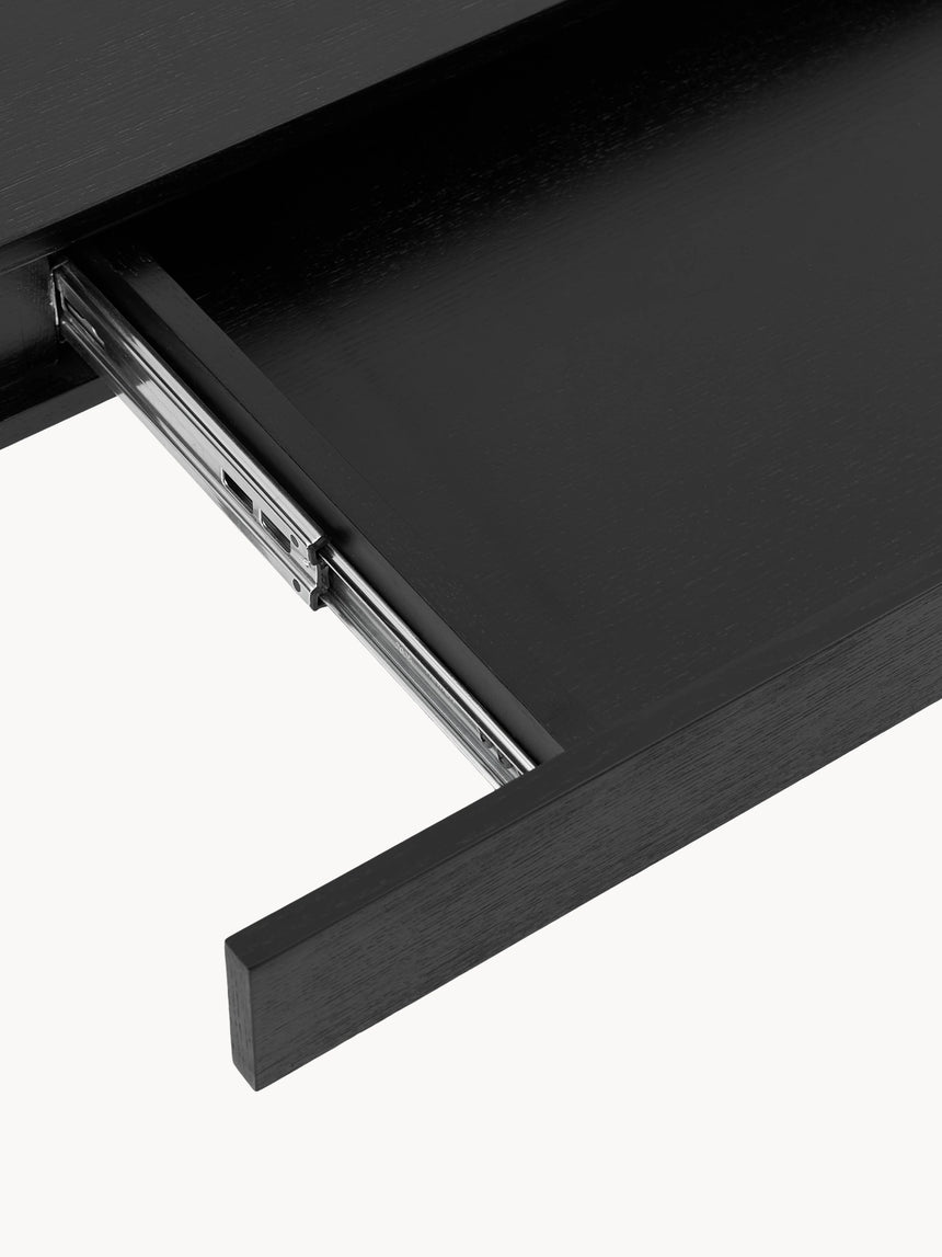 Adel Çekmeceli Ahşap Çalışma Masası Siyah