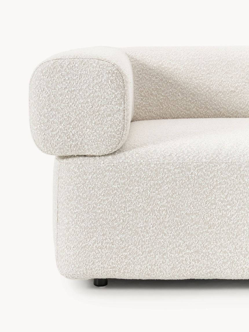 Apple Dörtlü Koltuk Kırık Beyaz Bukle