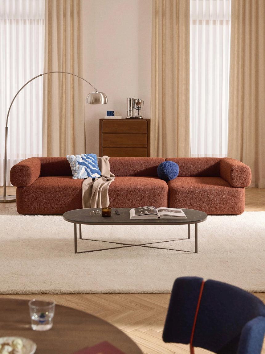 Apple Dörtlü Koltuk Terakota Bukle