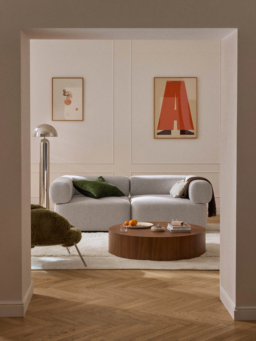 Apple Üçlü Koltuk Gri Bukle