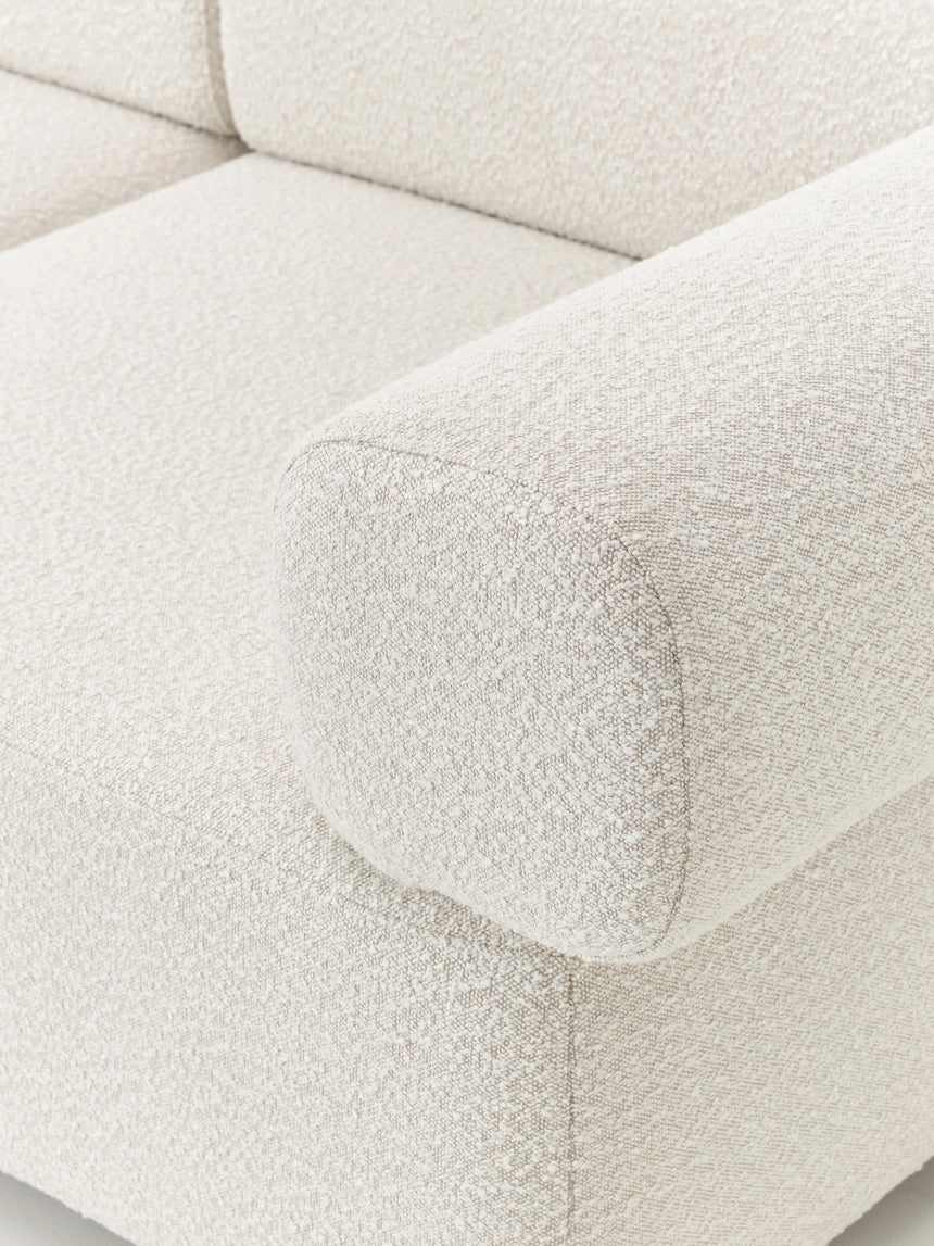 Apple Üçlü Koltuk Kırık Beyaz Bukle