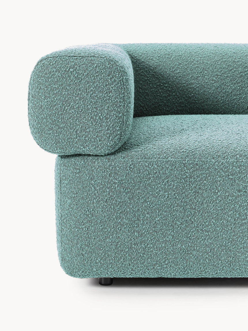 Apple Üçlü Koltuk Turkuaz Bukle