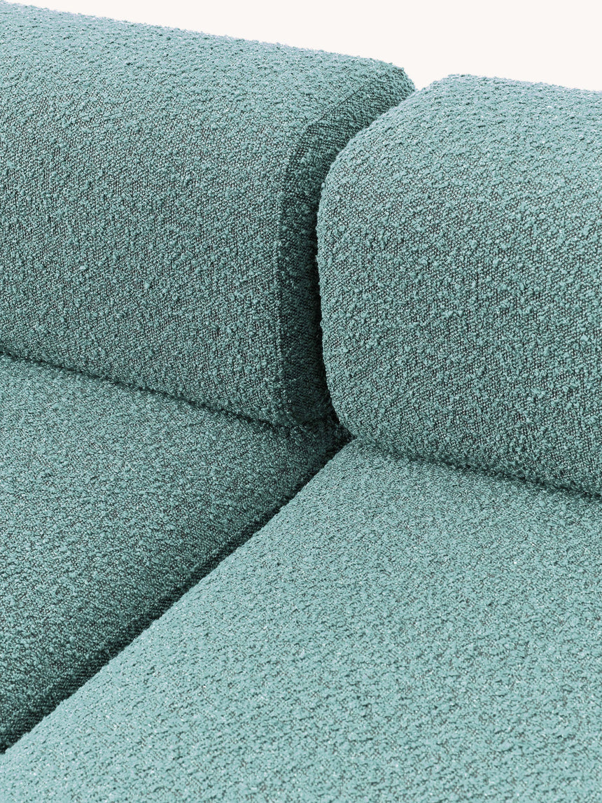 Apple Üçlü Koltuk Turkuaz Bukle