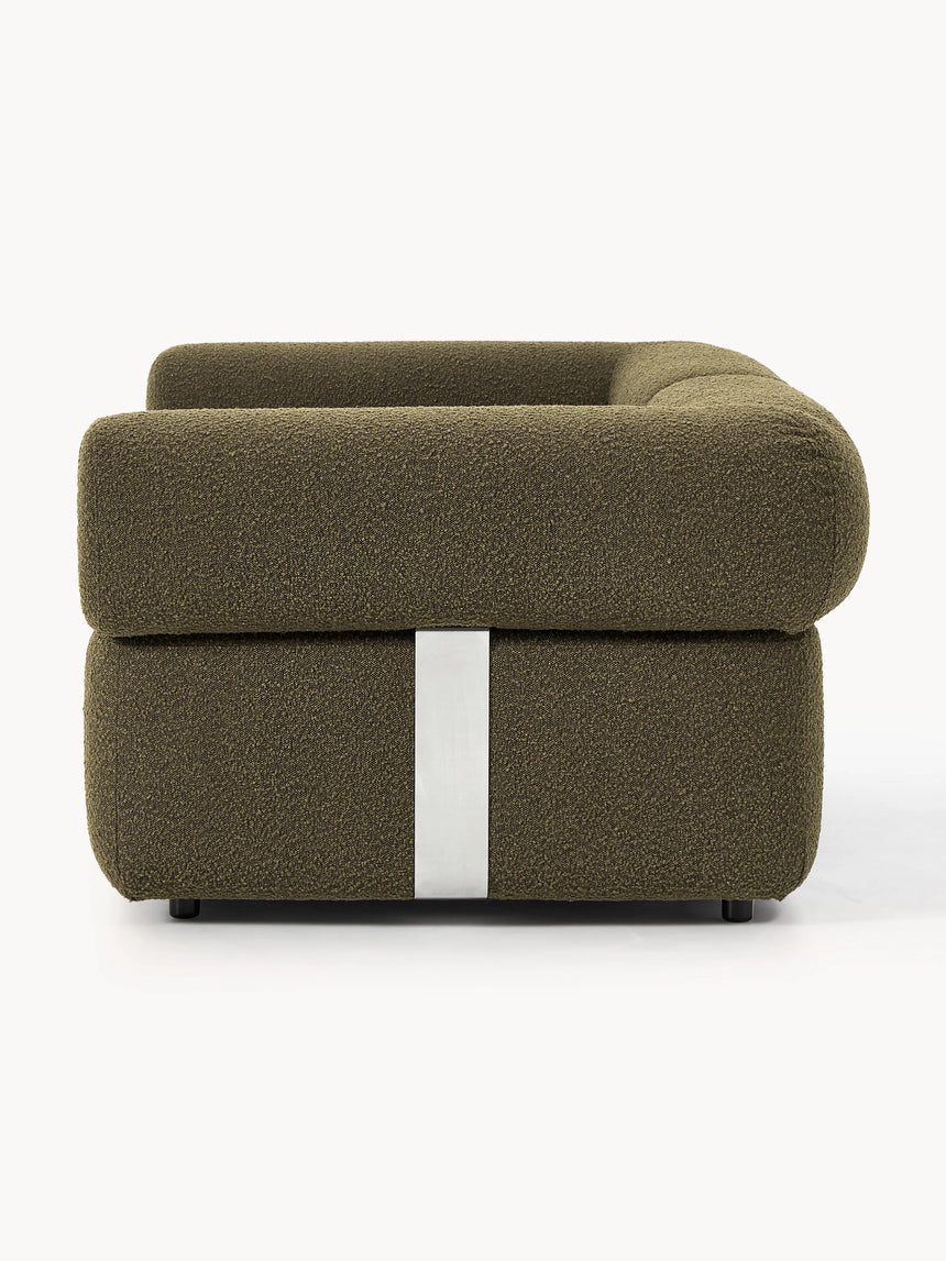 Apple Üçlü Koltuk Zeytin Yeşili Bukle