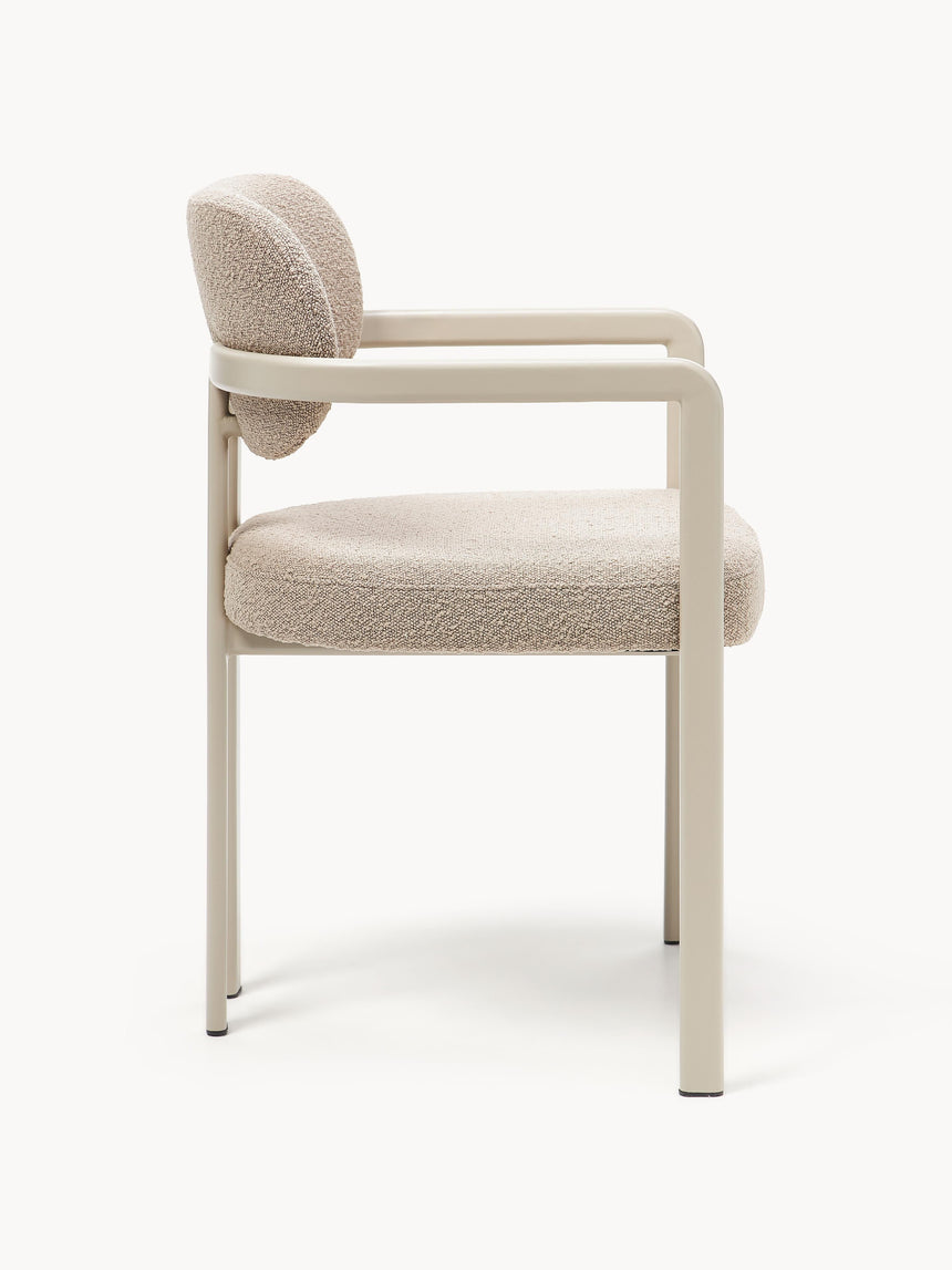 Austral Metal Sandalye Bej Bukle Bej Ayaklı