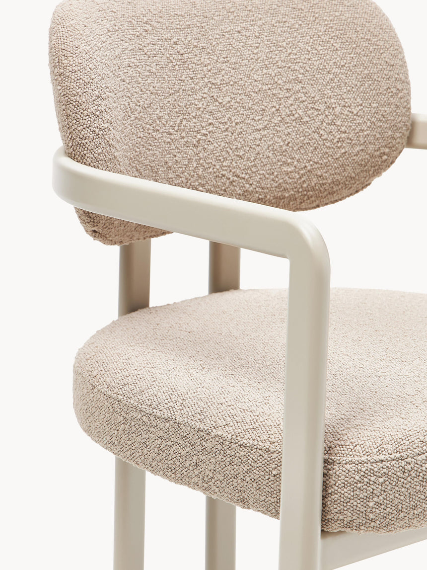 Austral Metal Sandalye Bej Bukle Bej Ayaklı