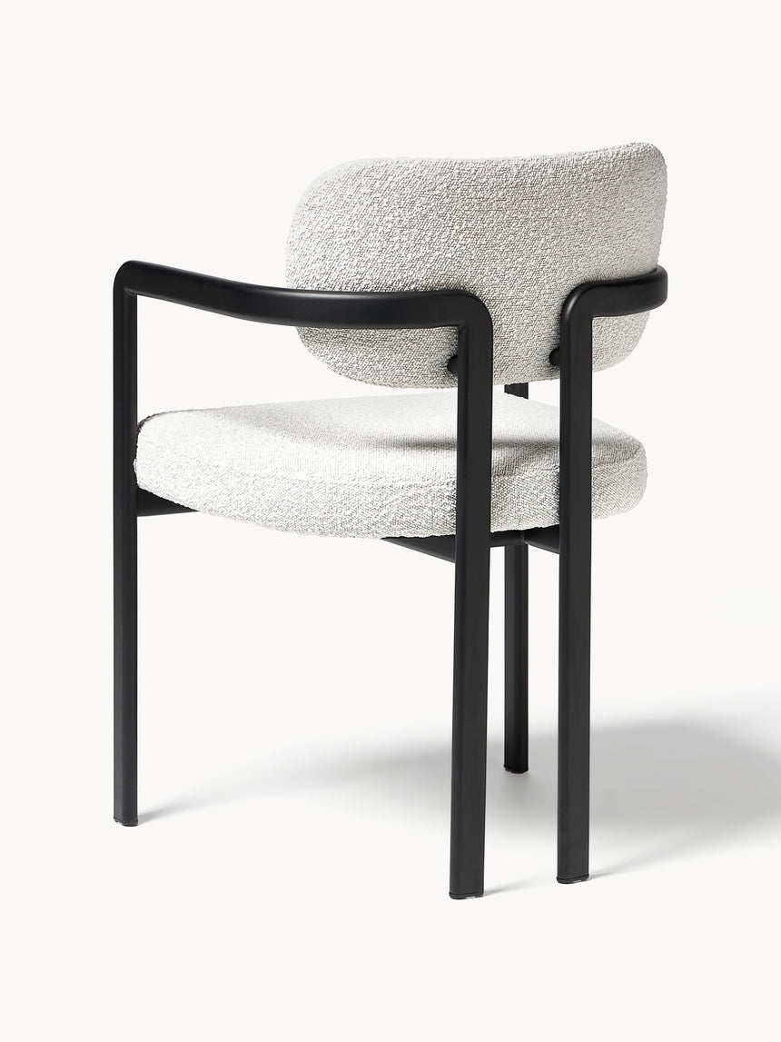 Austral Metal Sandalye Kırık Beyaz Bukle