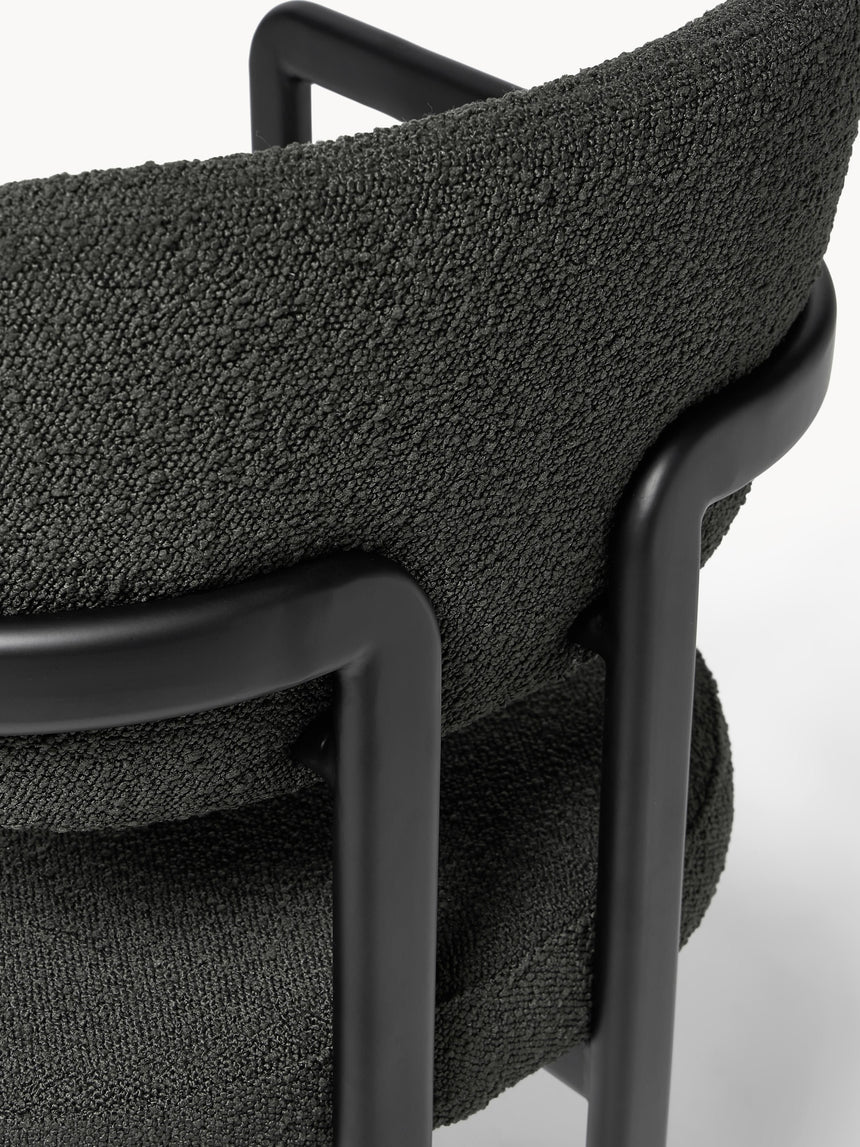 Austral Metal Sandalye Siyah Bukle