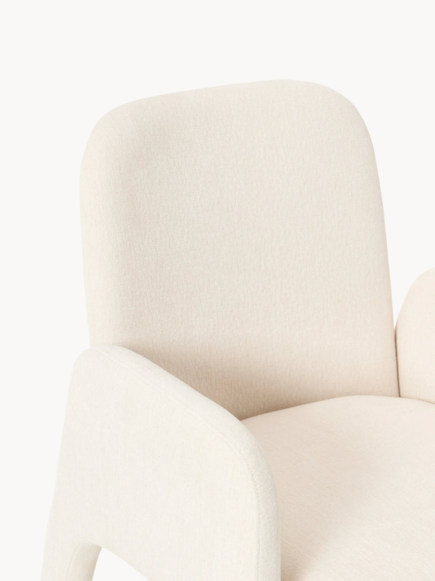 Badoo Kumaş Sandalye Açık Bej Keten