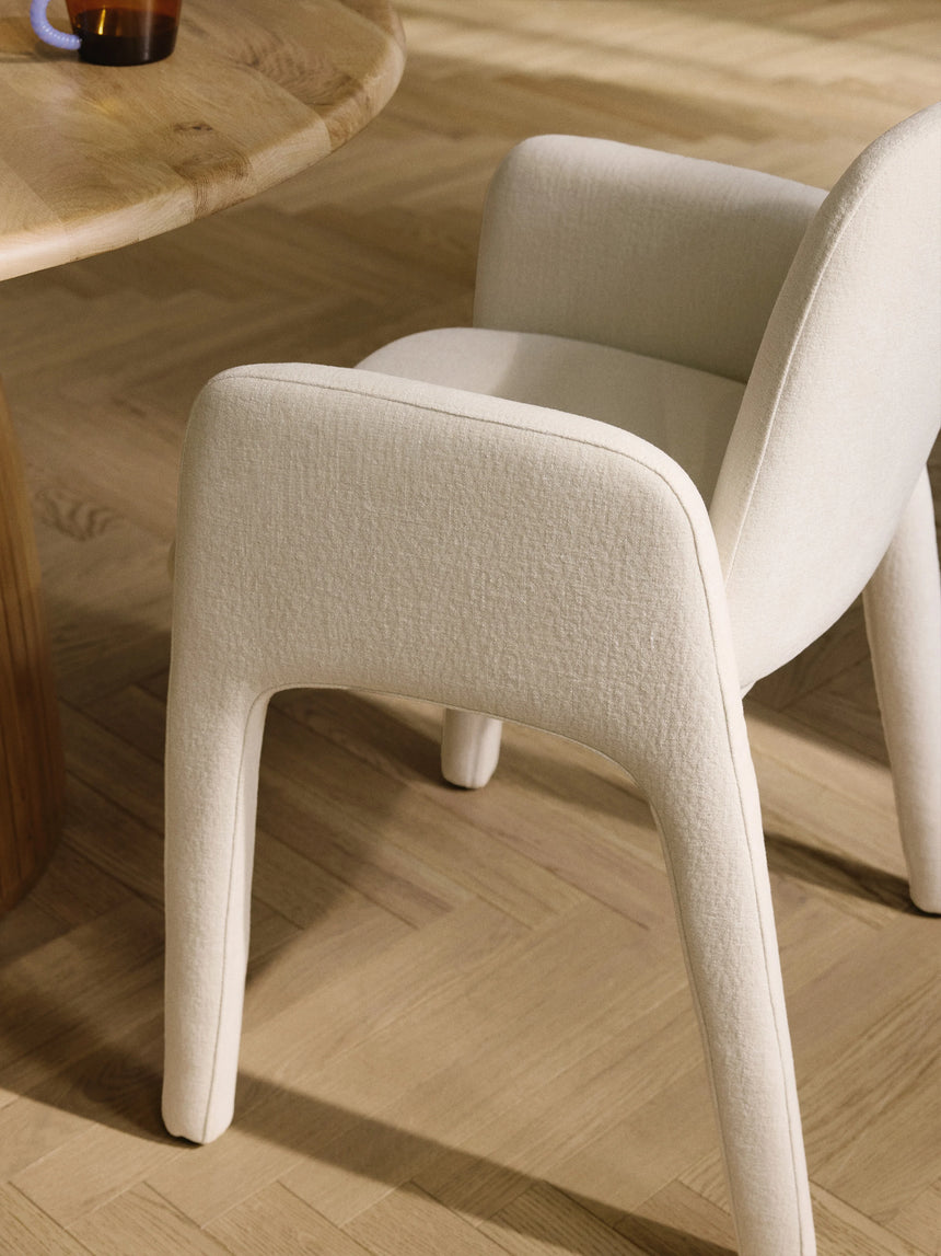 Badoo Kumaş Sandalye Açık Bej Keten