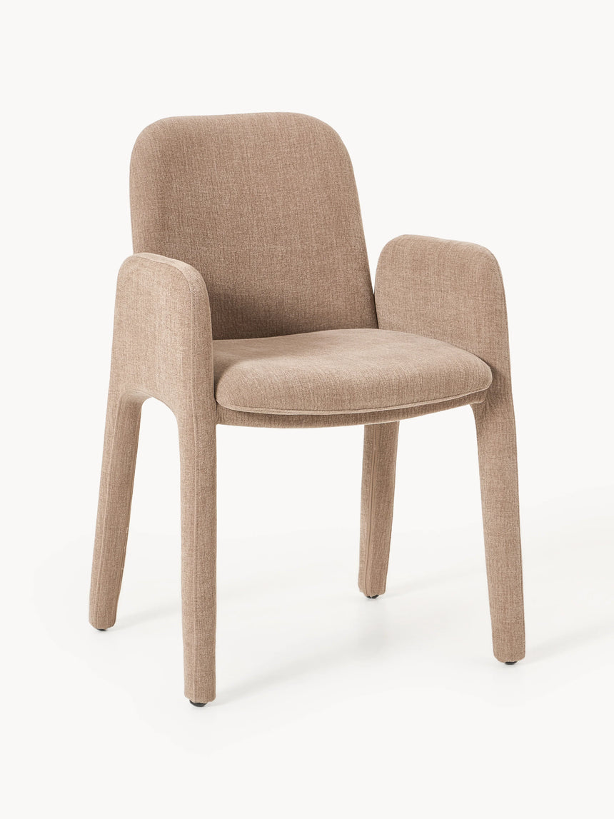 Badoo Kumaş Sandalye Açık Kahve Keten