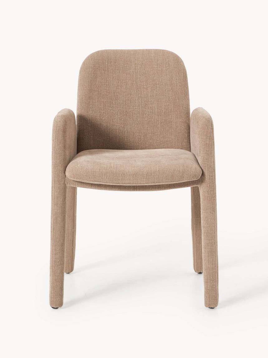 Badoo Kumaş Sandalye Açık Kahve Keten