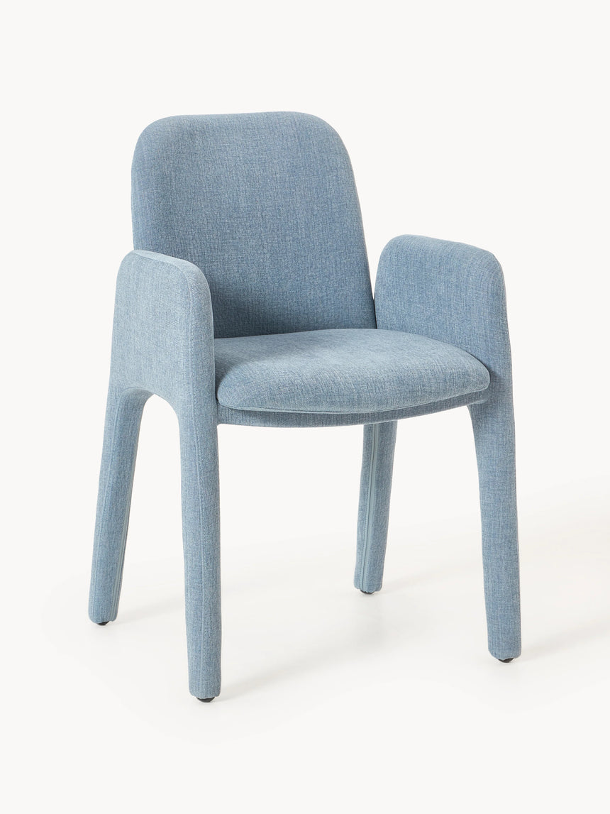 Badoo Kumaş Sandalye Açık Mavi Keten