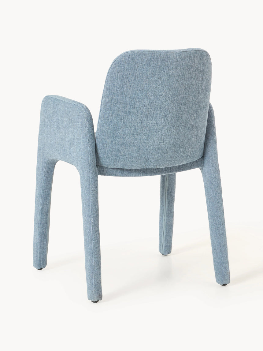 Badoo Kumaş Sandalye Açık Mavi Keten