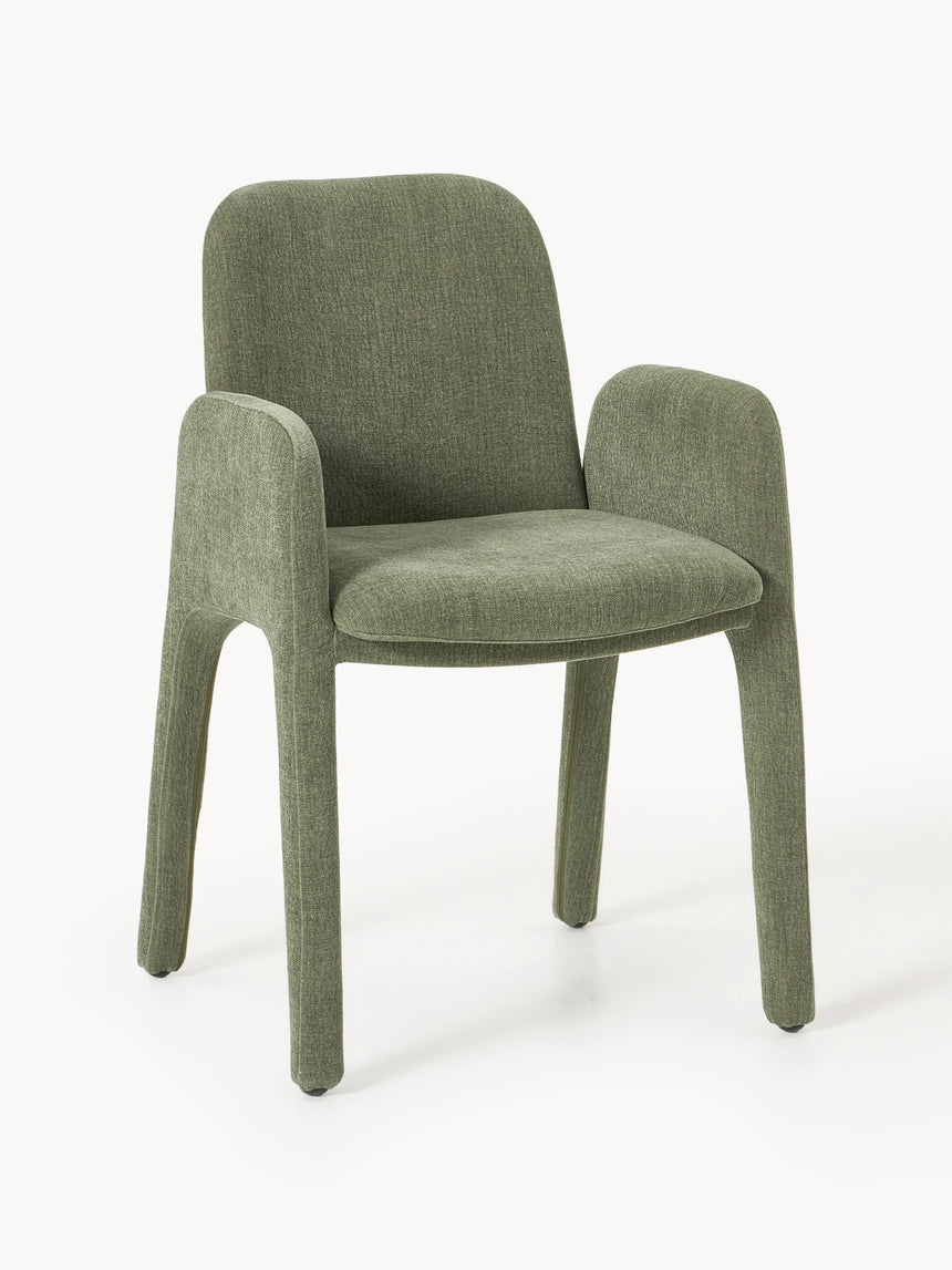 Badoo Kumaş Sandalye Zeytin Yeşili Keten