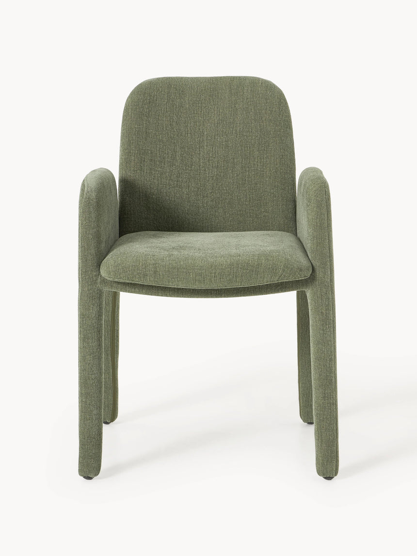 Badoo Kumaş Sandalye Zeytin Yeşili Keten