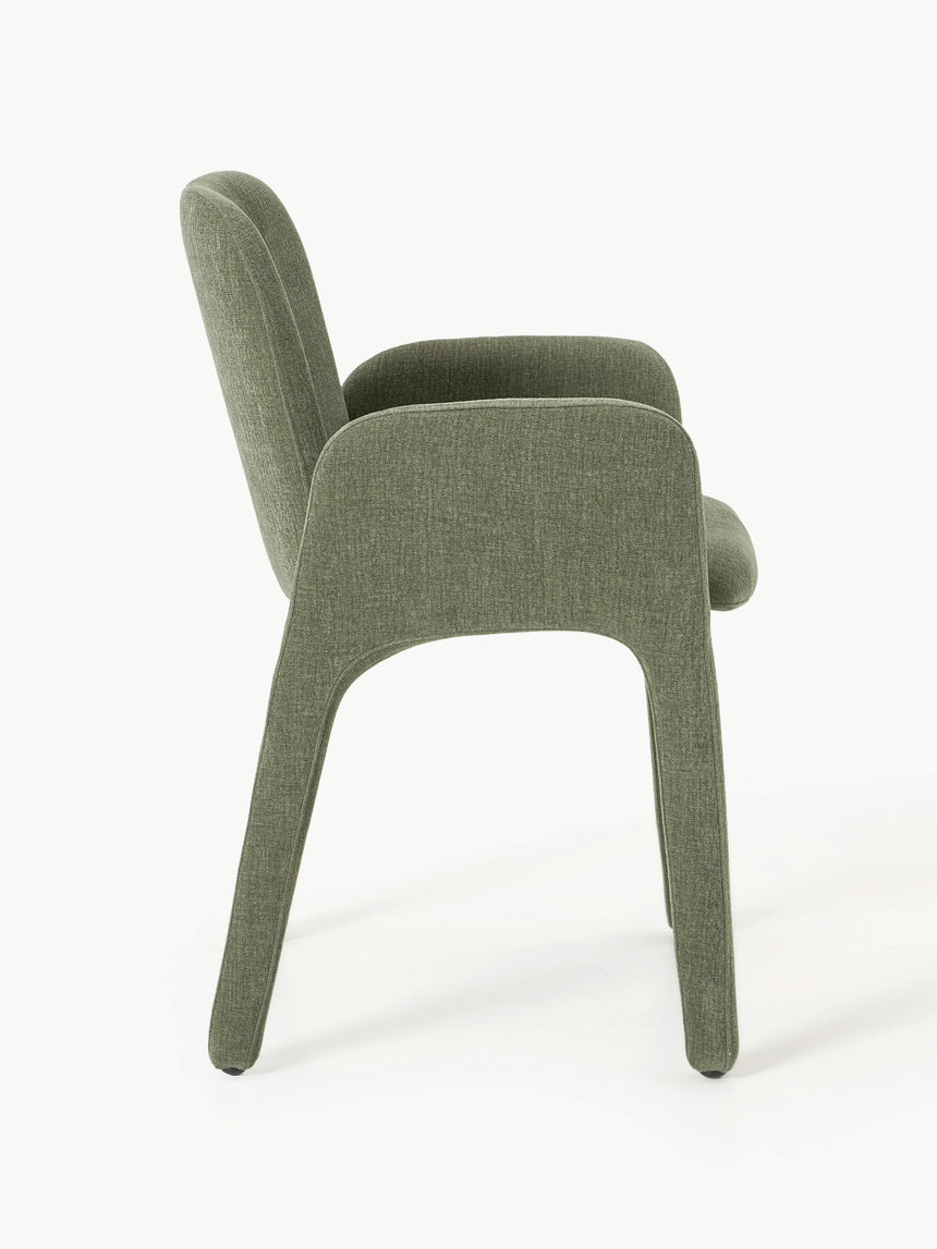 Badoo Kumaş Sandalye Zeytin Yeşili Keten