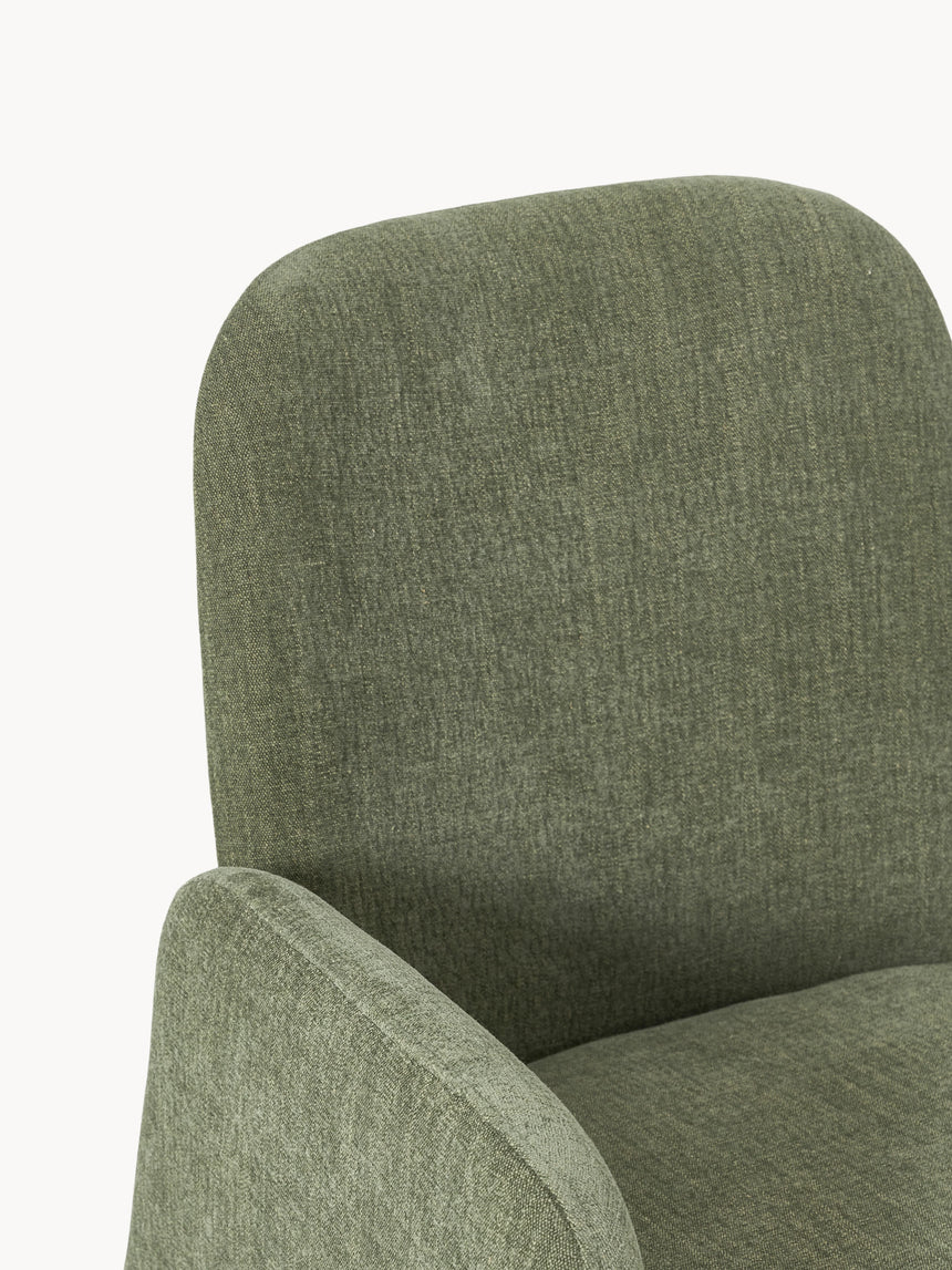 Badoo Kumaş Sandalye Zeytin Yeşili Keten