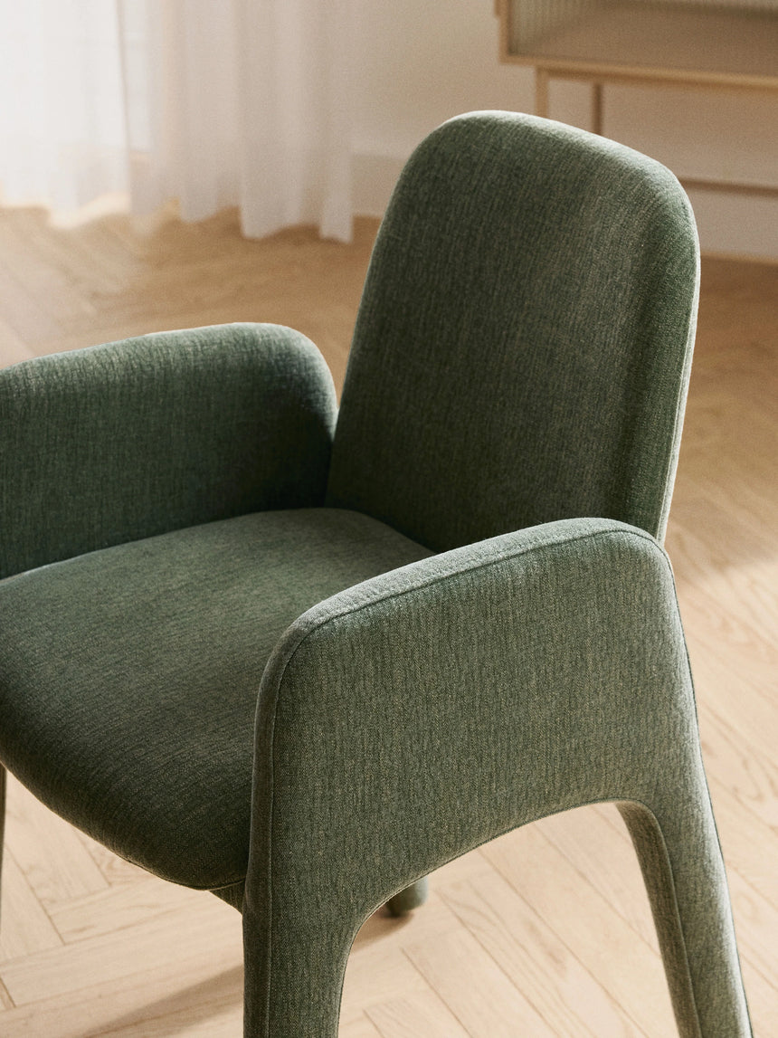 Badoo Kumaş Sandalye Zeytin Yeşili Keten