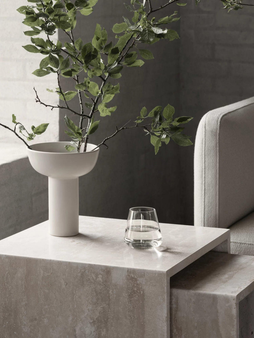 Bas Traverten Mermer Servis Sehpa