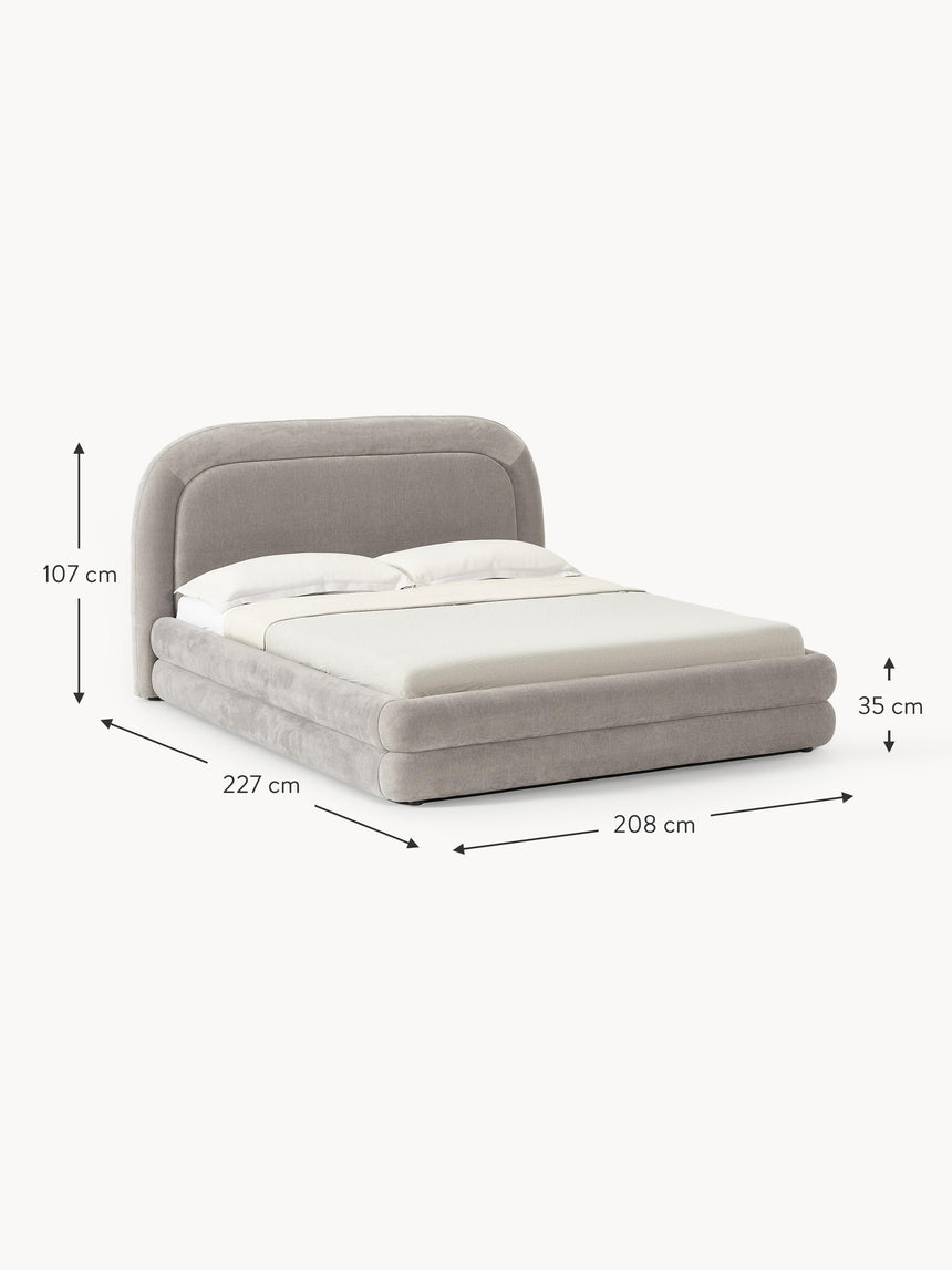 Beko Çift Kişilik Karyola Gri