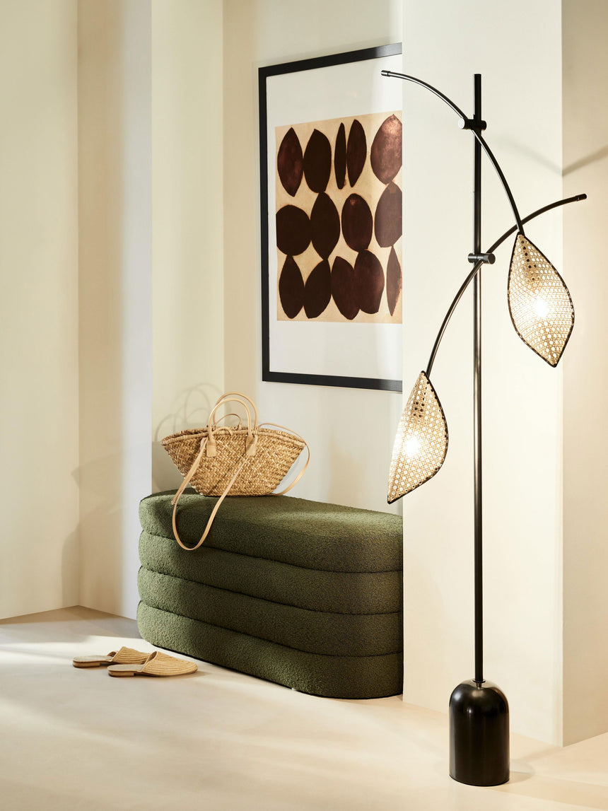 Beko Elips Puf Koyu Yeşil Bukle