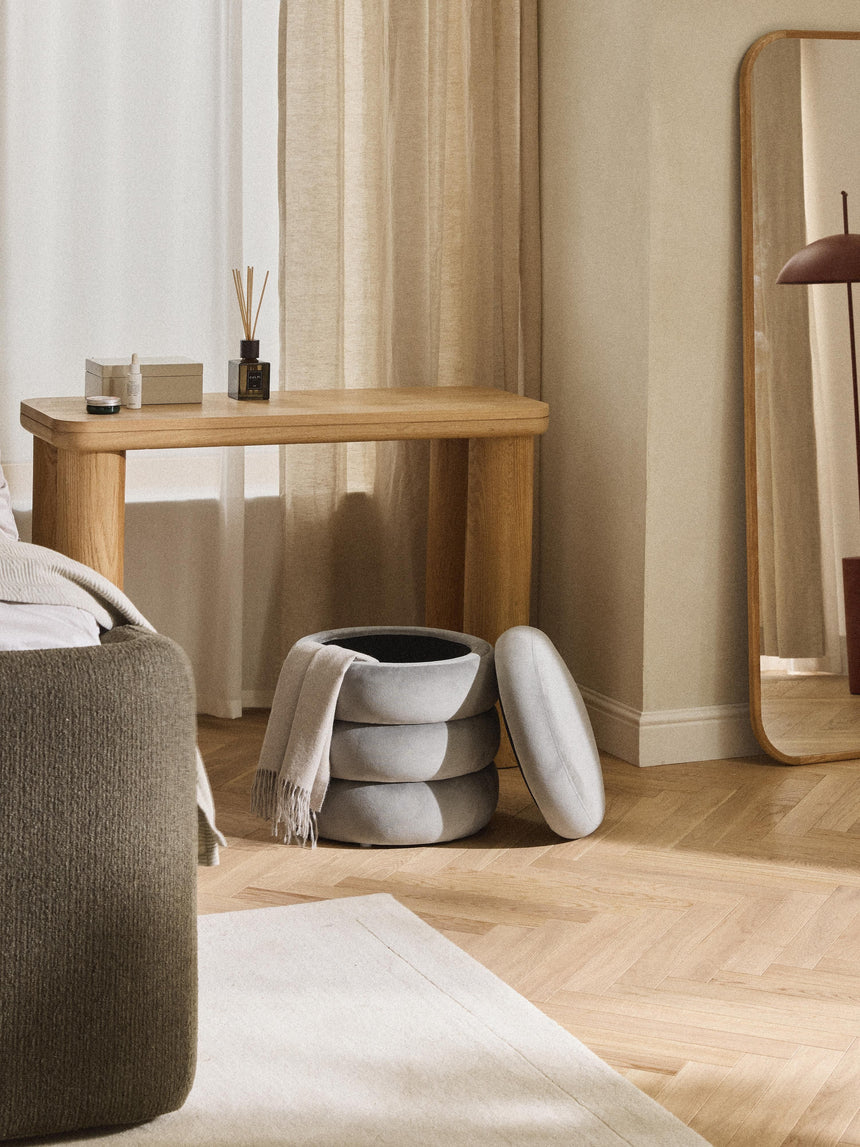 Beko Silindir Sandık Puf Gri