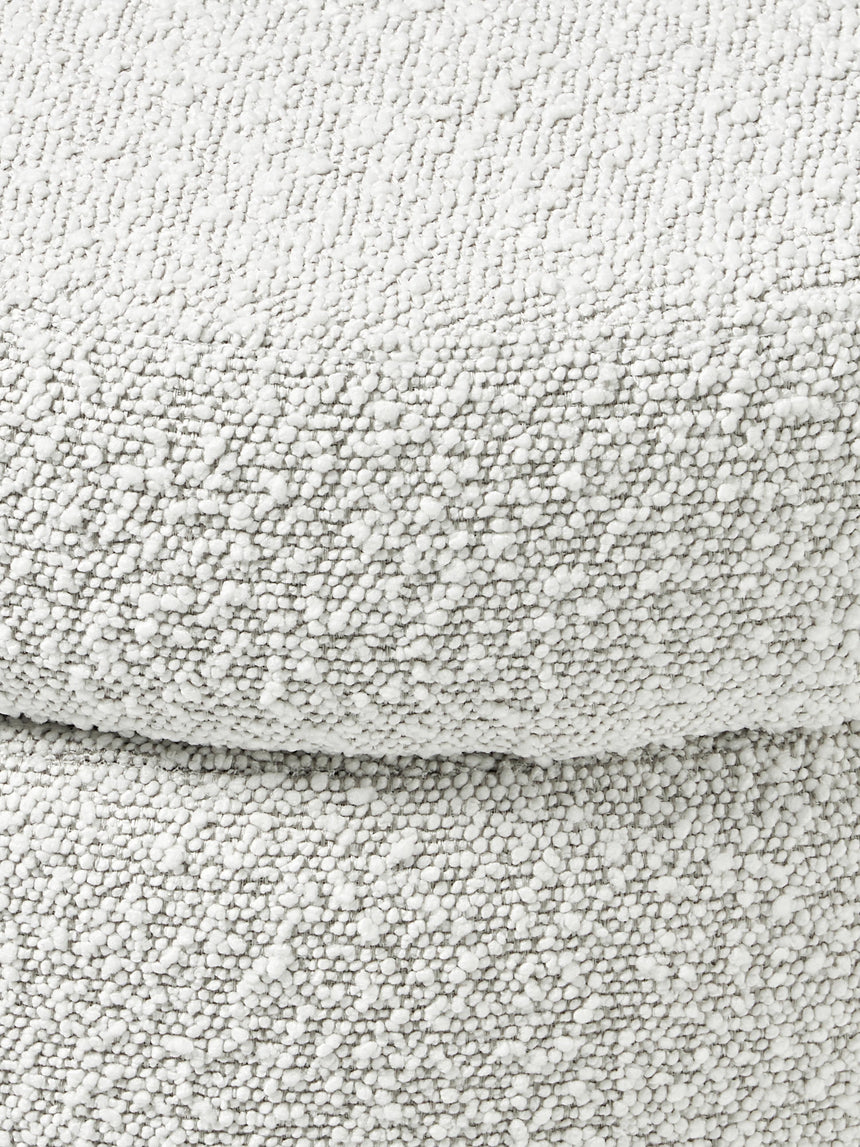 Beko Silindir Sandık Puf Kırık Beyaz Bukle