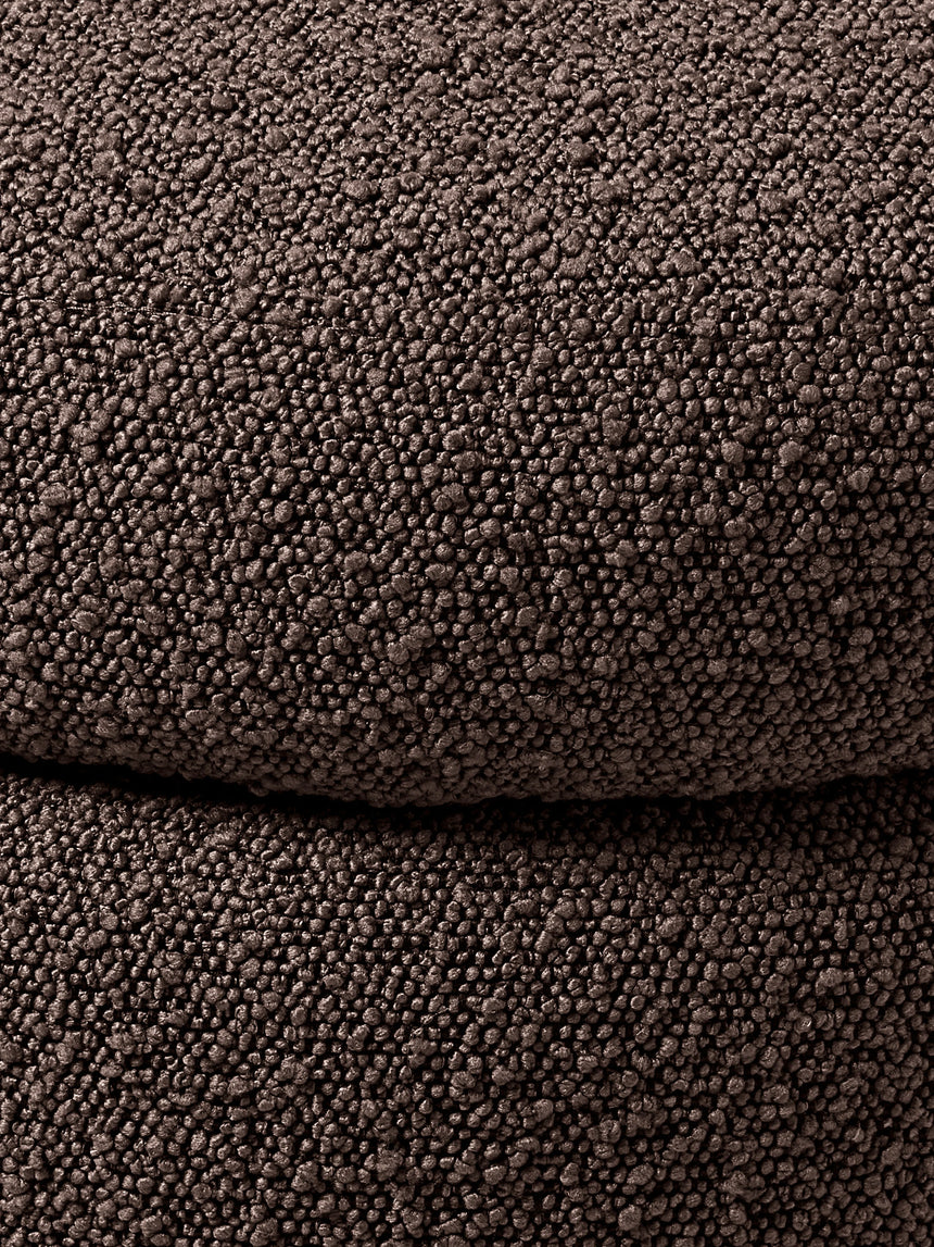 Beko Silindir Sandık Puf Koyu Kahve Bukle