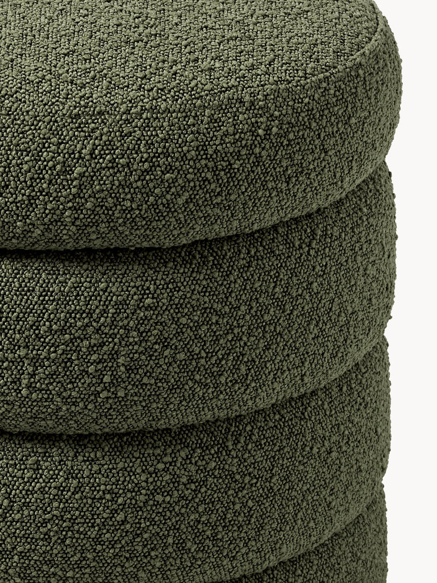 Beko Silindir Sandık Puf Koyu Yeşil Bukle