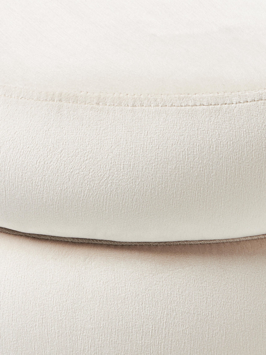 Beko Silindir Sandık Puf Krem