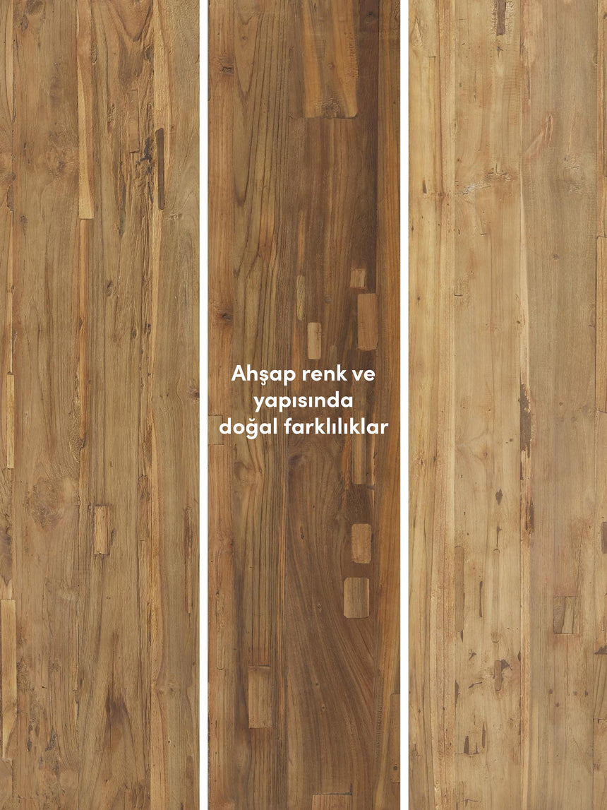 Bianco Ahşap Yemek Masası Bankı Natürel