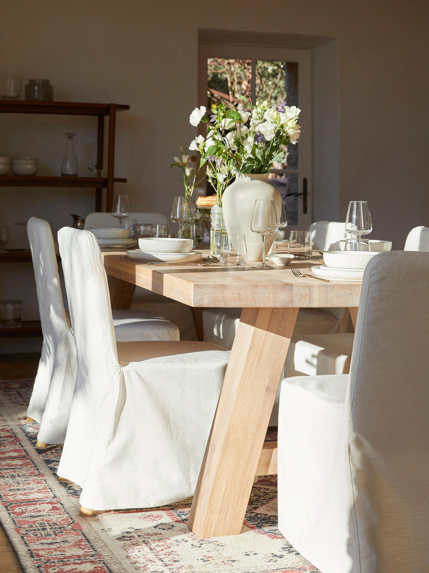 Bloom Ahşap Yemek Masası Açık Meşe