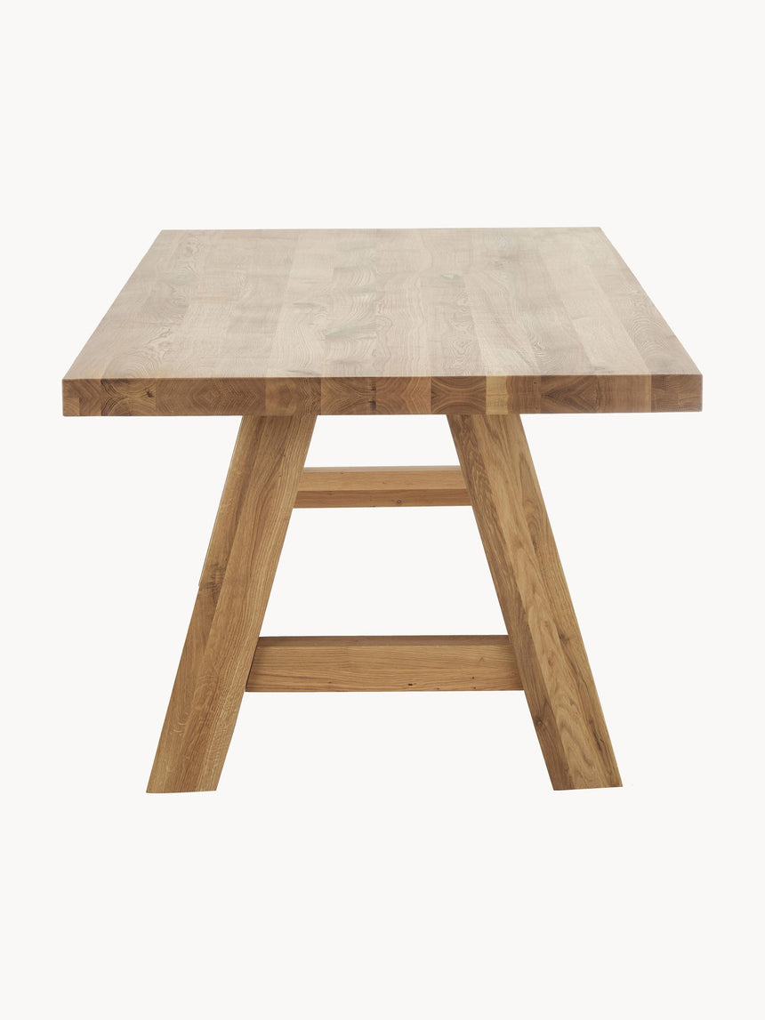 Bloom Ahşap Yemek Masası Koyu Meşe