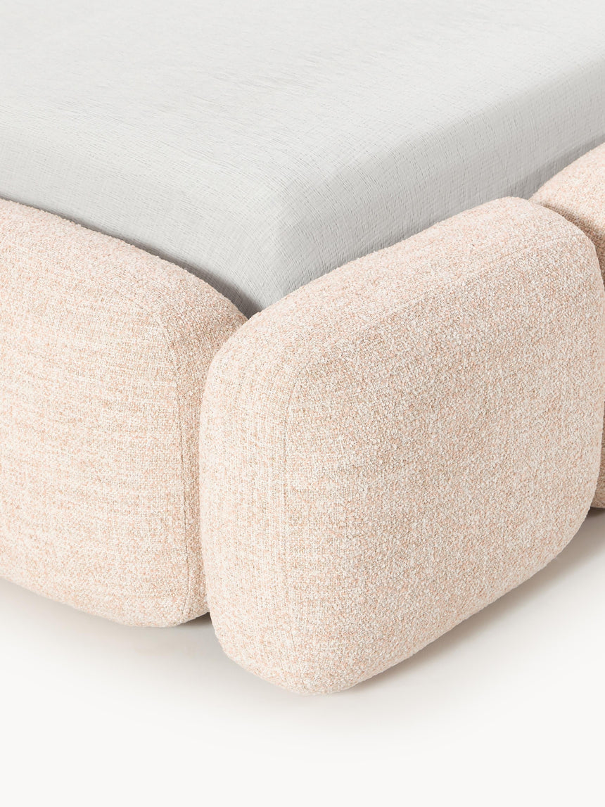 Bom Çift Kişilik Karyola Şeftali Bukle