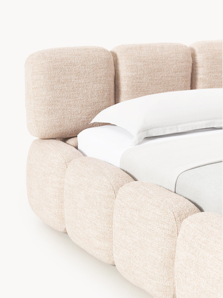 Bom Çift Kişilik Karyola Şeftali Bukle