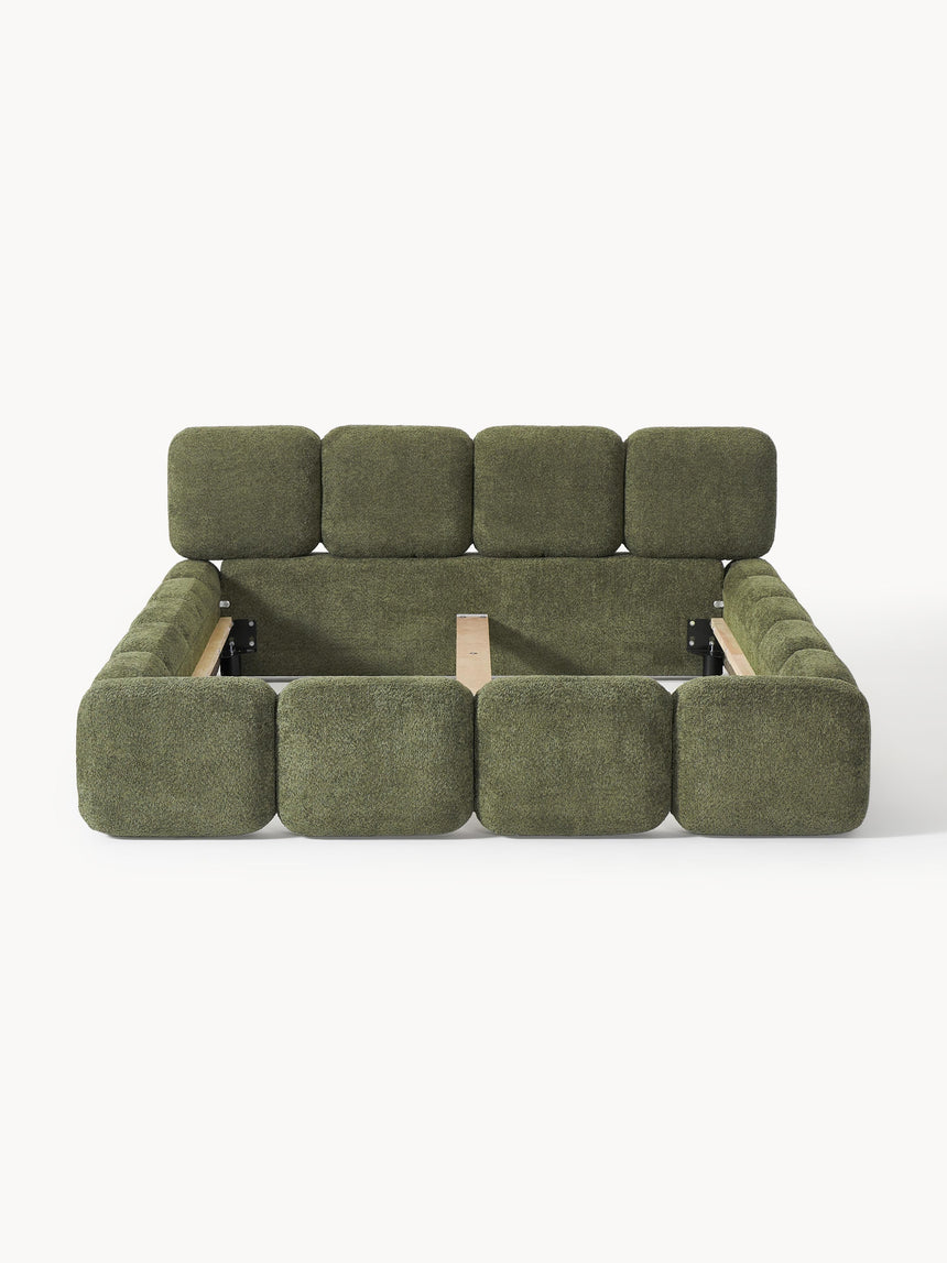 Bom Çift Kişilik Karyola Yeşil Teddy