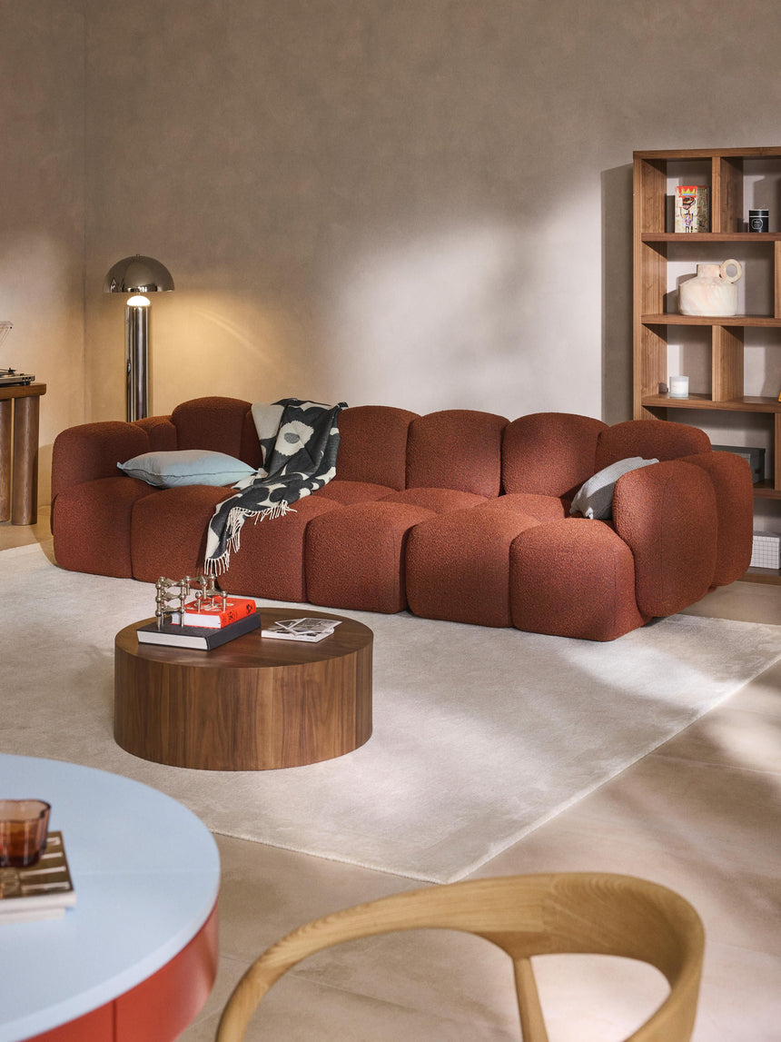 Bom Dörtlü Koltuk Terakota Bukle