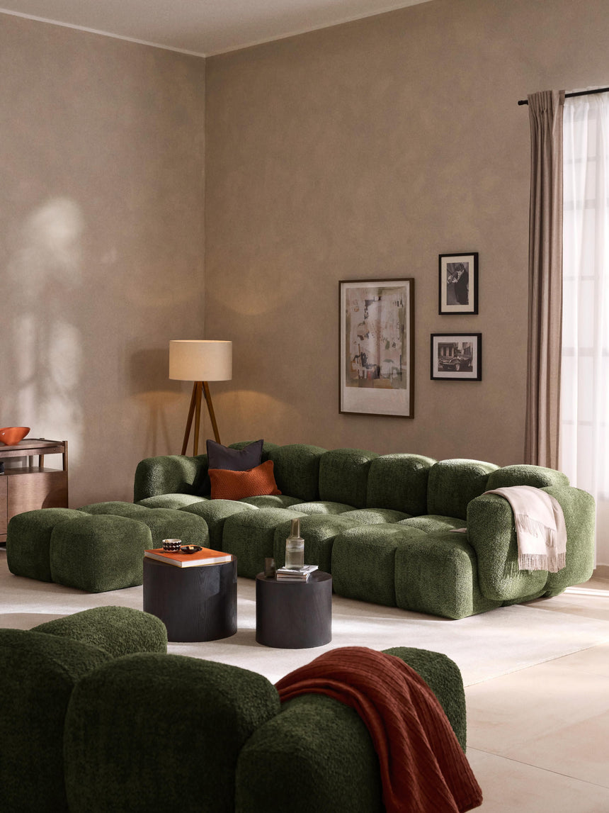 Bom Dörtlü Koltuk Yeşil Teddy