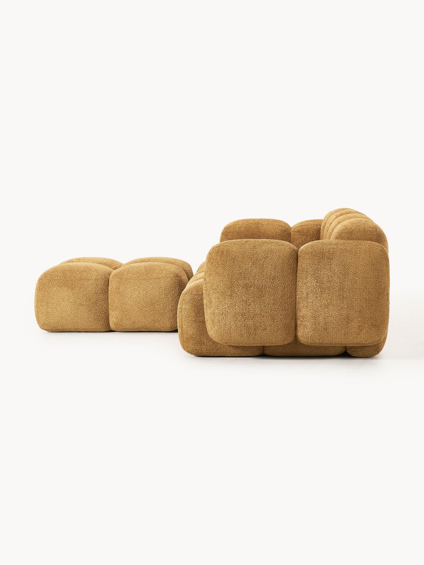 Bom Köşe Koltuk Hardal Teddy