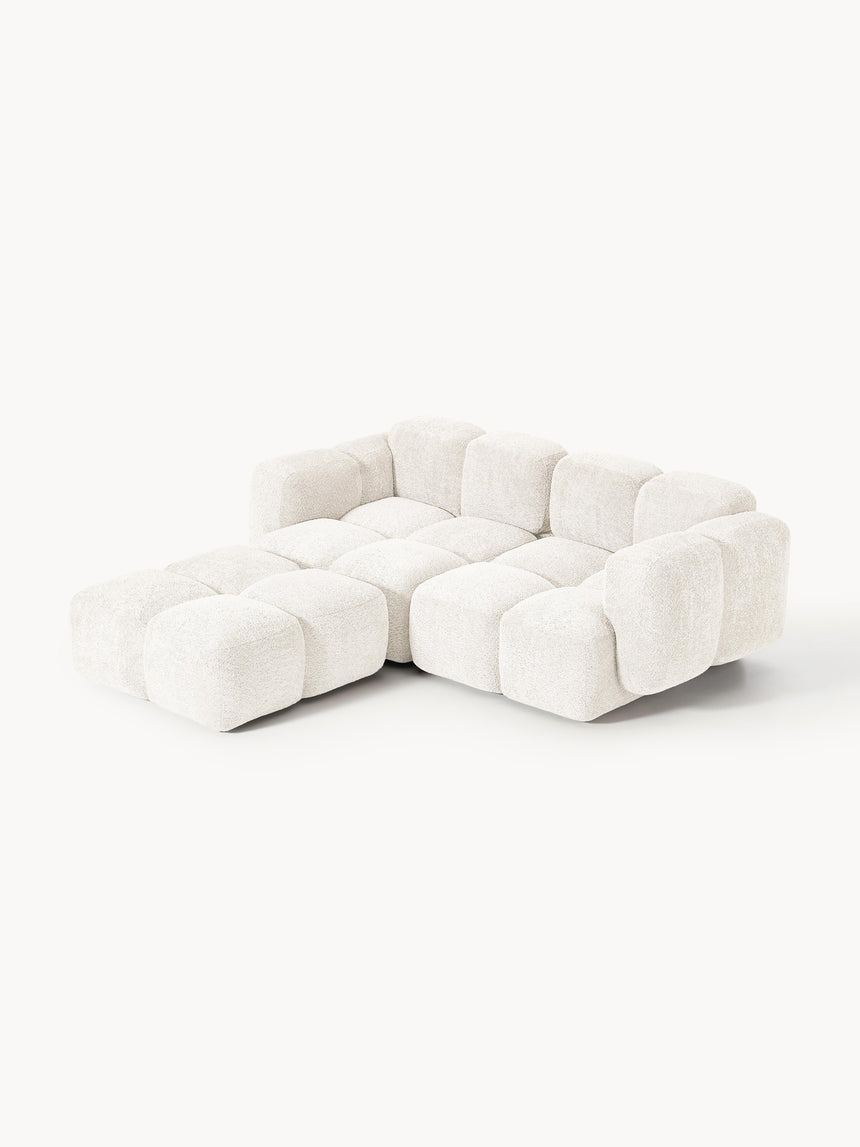 Bom Köşe Koltuk Kırık Beyaz Teddy