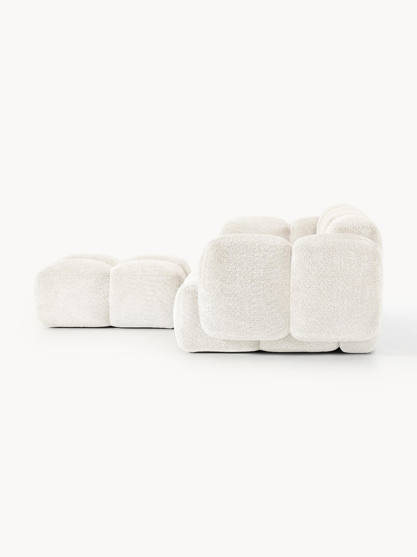 Bom Köşe Koltuk Kırık Beyaz Teddy