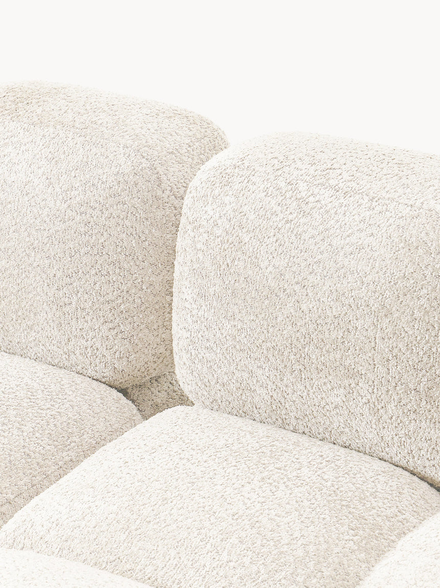 Bom Köşe Koltuk Kırık Beyaz Teddy