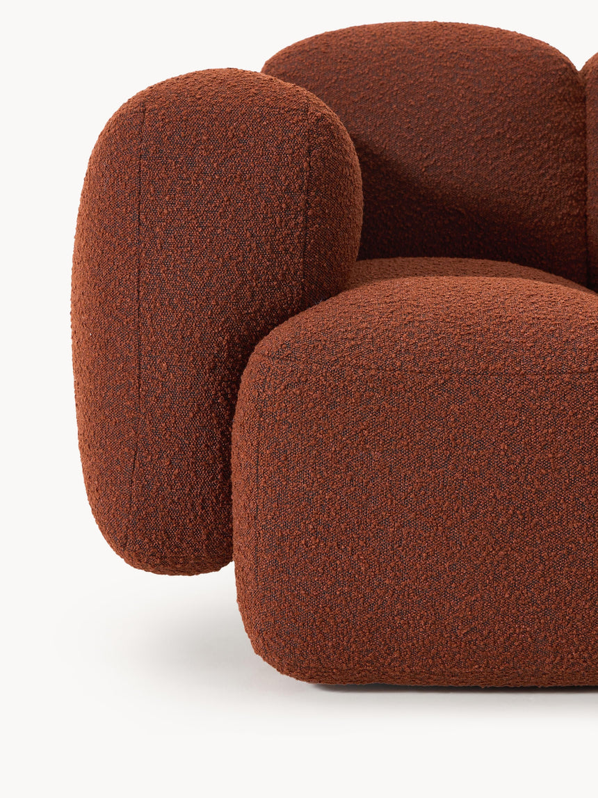 Bom Köşe Koltuk Terakota Bukle