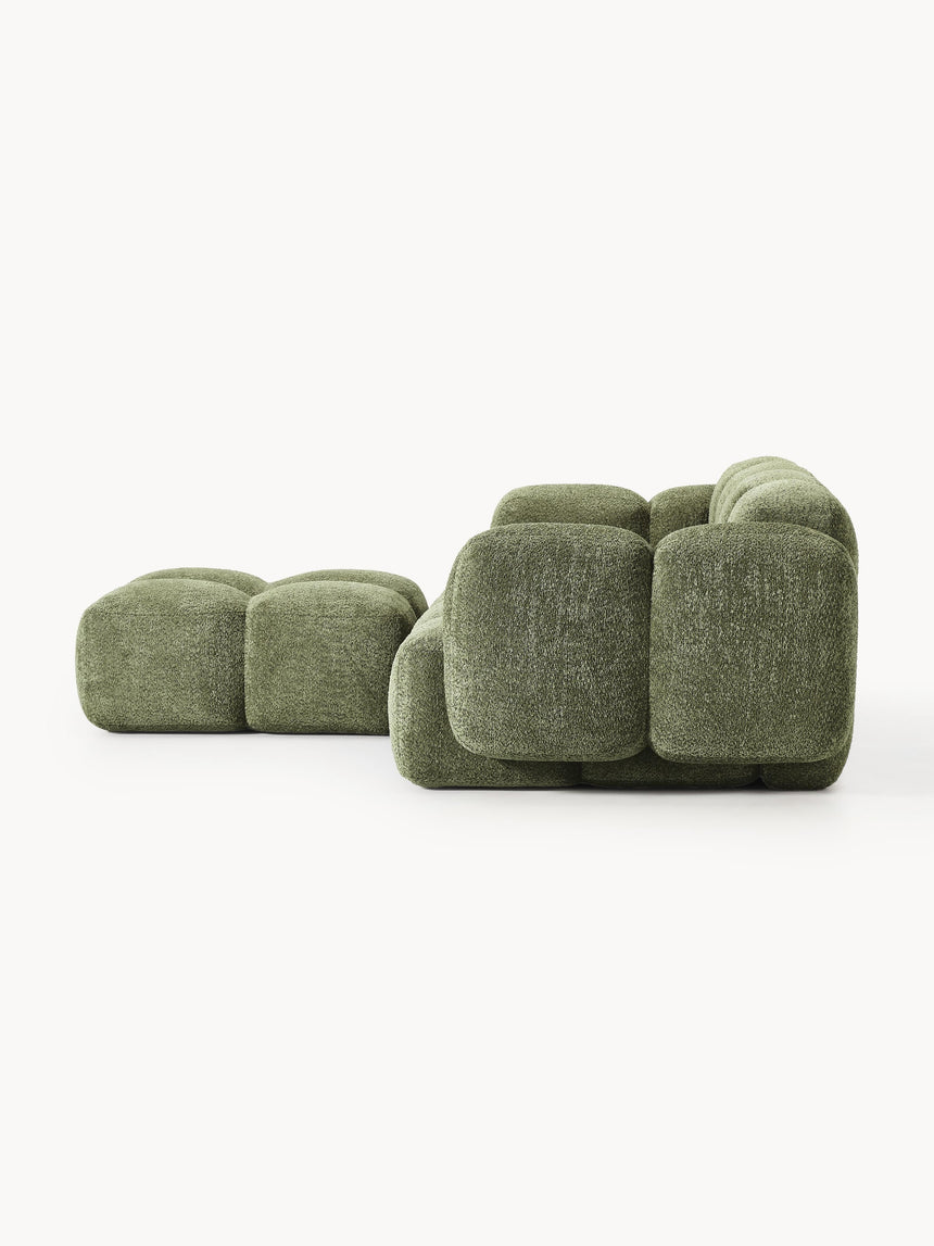 Bom Köşe Koltuk Yeşil Teddy