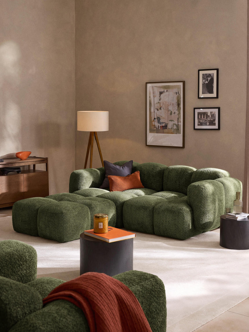 Bom Köşe Koltuk Yeşil Teddy