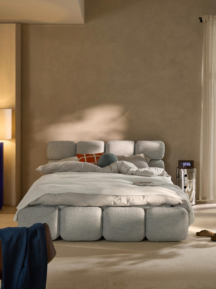 Bom Plus Çift Kişilik Karyola Açık Mavi Bukle