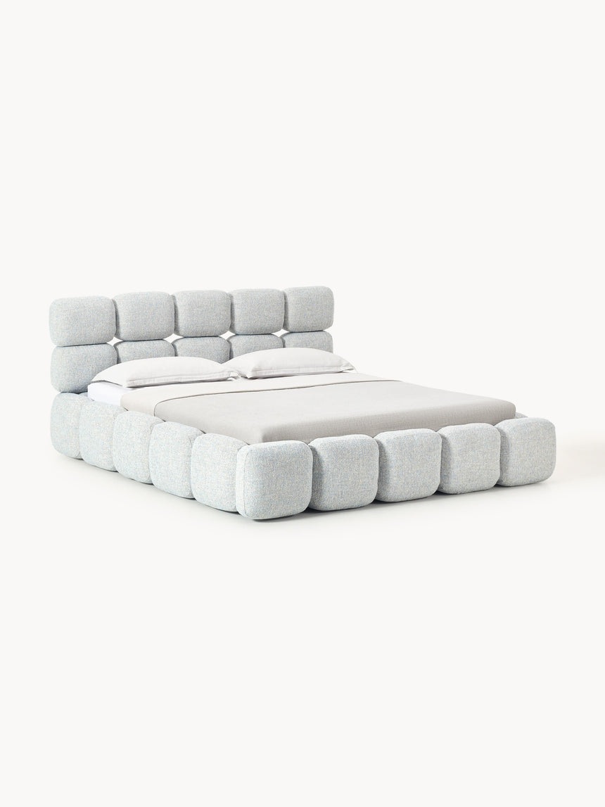 Bom Plus Çift Kişilik Karyola Açık Mavi Bukle